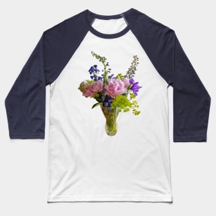 Flowers in a Vase Floral gift for Mothers Day Baseball T-Shirt